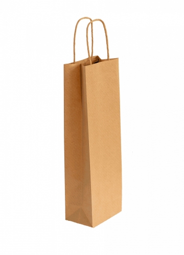 MP - SACOLA DE PAPEL VINHO 13 X 8,2 X 39 - PT.10UN