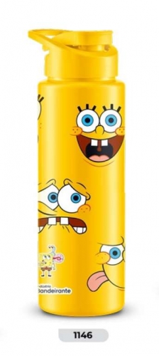 BANDEIRANTE - SQUEEZE PET AMARELO BOB ESPONJA 750ML - UN (1146)