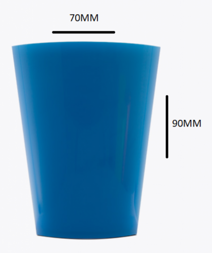 PLASTILANIA - COPO PIC-200 AZUL - CX.60X10UN