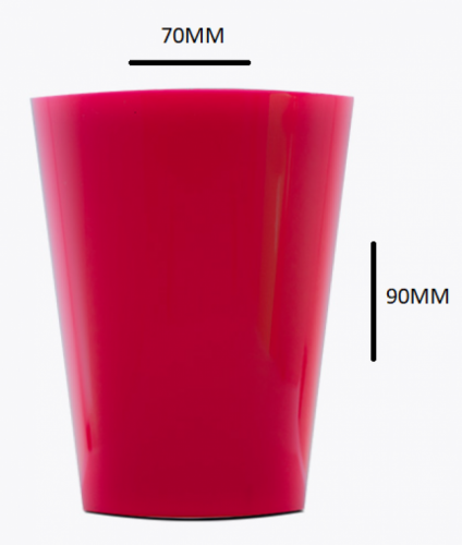 PLASTILANIA - COPO PIC-200 VERMELHO - CX.60X10UN