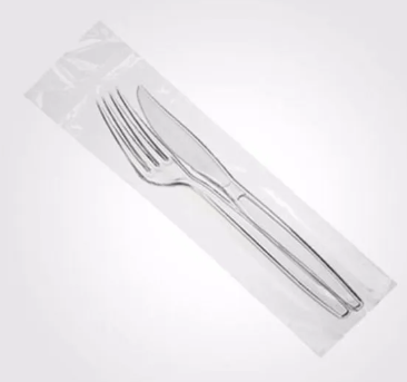 PLASTILANIA - KIT GARFO/FACA MASTER CRISTAL - PT.50UN