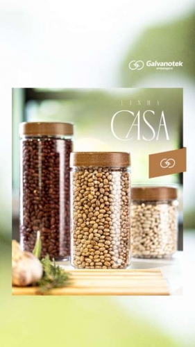 GALV - G1113 POTE 650ML MULTIUSO C/TAMPA AMADEIRADA PET - CX.12UN