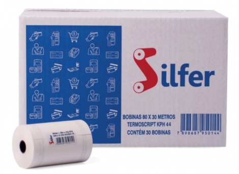 SILFER - BOBINA TERMICA 79X30 44G - CX.30UN