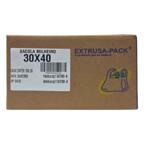 EXPK - SACOLA MH-A 30 X 40 EM CAIXA -  CX.1000UN