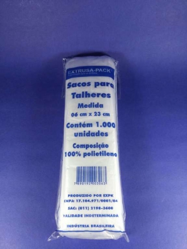 VLPK - SACO PEAD 06 X 23 TALHER - FD.10X1000UN