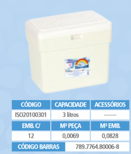 ISOTERM - CAIXA TERMICA 003 LTS - UN