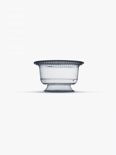 PLASTILANIA - TACA PIT-125 CRISTAL C/TAMPA - CX.60X05UN