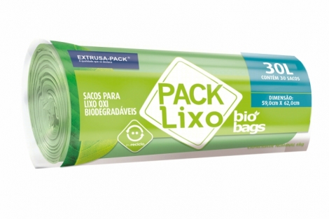 PACK LIXO BIOBAGS 030 LITROS VERDE 59X62 FD 10X30 UN
